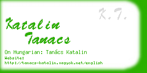 katalin tanacs business card